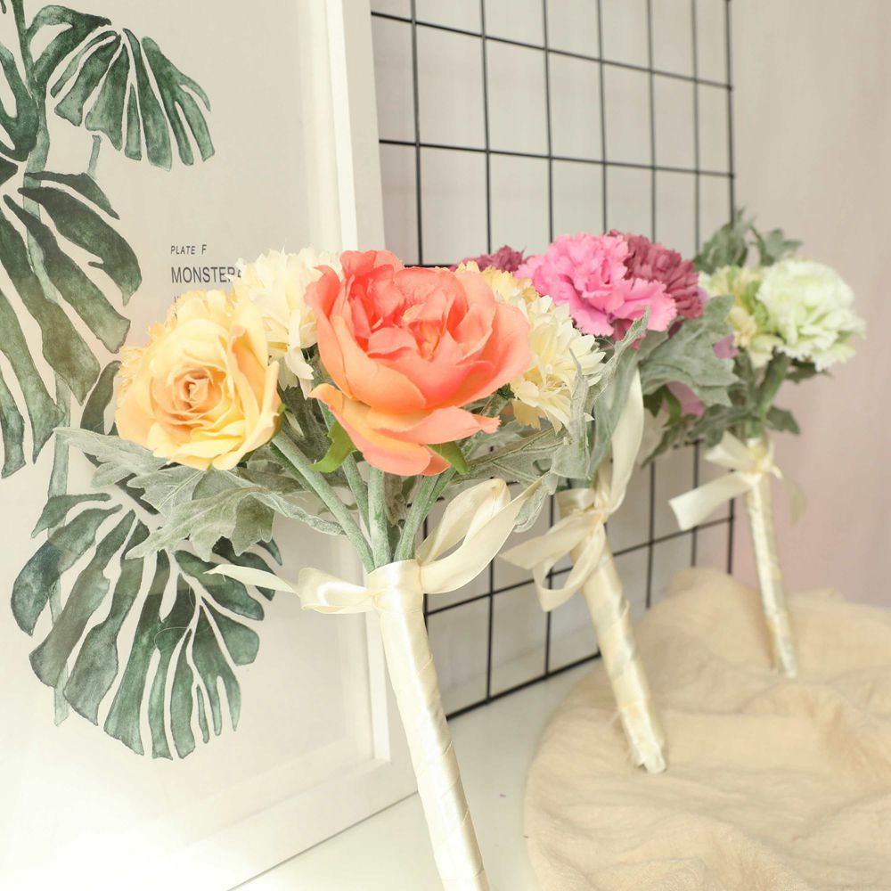 Flores artificiales de 11" para bodas y eventos - 2