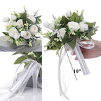 Rosas artificiales de 9" para bodas y eventos