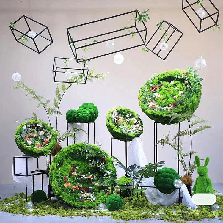Planta artificial con resistencia a los rayos UV para jardín, balcón y terraza - Verde 40cm/15.7"