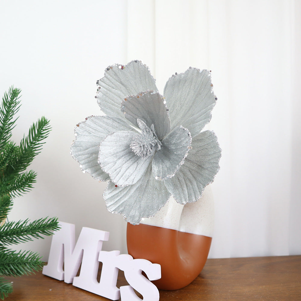 Flores de Pascua artificiales de 12" x 8" 100 piezas para bodas y eventos