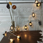 Flores artificiales para decoración del hogar, eventos y escaparates - Negro