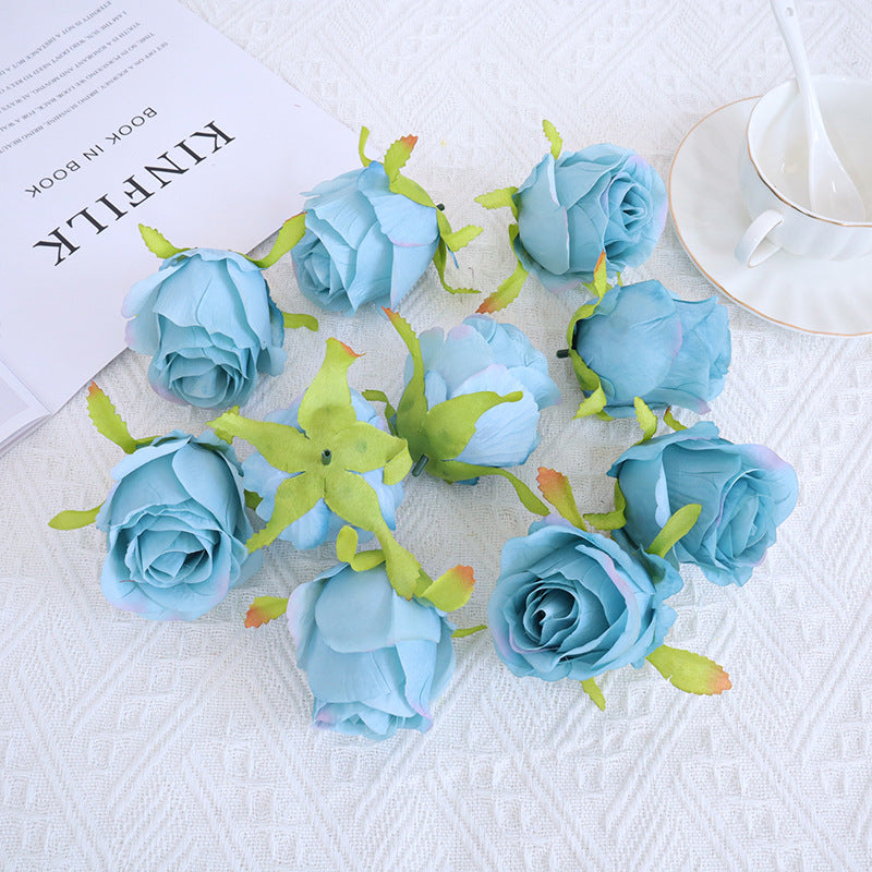 Rosas artificiales de 3" x 3" 10 piezas para bodas y eventos