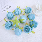 Rosas artificiales de 3" x 3" 10 piezas para bodas y eventos