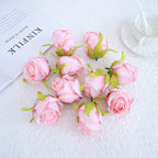 Rosas artificiales de 3" x 3" 10 piezas para bodas y eventos