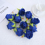Rosas artificiales de 3" x 3" 10 piezas para bodas y eventos - Rosa