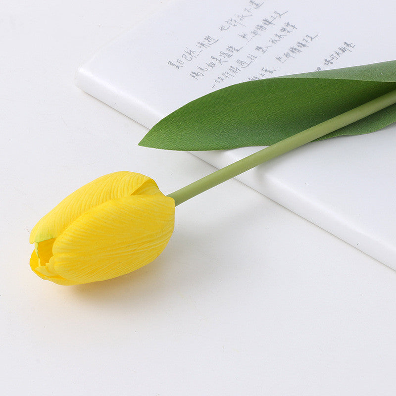 Tulipanes artificiales con tacto real de 18.8" para bodas y eventos