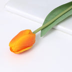 Tulipanes artificiales con tacto real de 18.8" para bodas y eventos - Fucsia