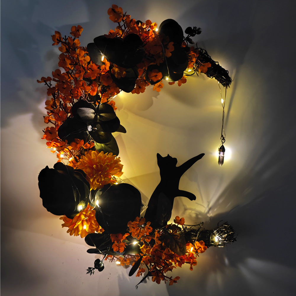 Corona o guirnalda artificial de 14" para decoración de interiores