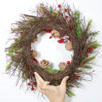 Bayas artificiales de 16" para decoración de interiores