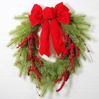 Bayas artificiales de 17.7" para decoración de interiores - Rojo&verde