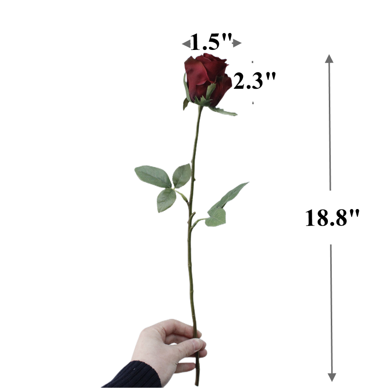 Rosas artificiales de 18" para bodas y eventos