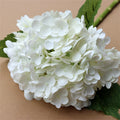 Hortensias artificiales con tacto real de 20" para bodas y eventos - Naranja