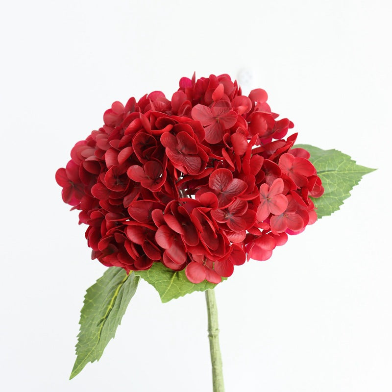 Hortensias artificiales con tacto real de 20" para bodas y eventos - Dark verde