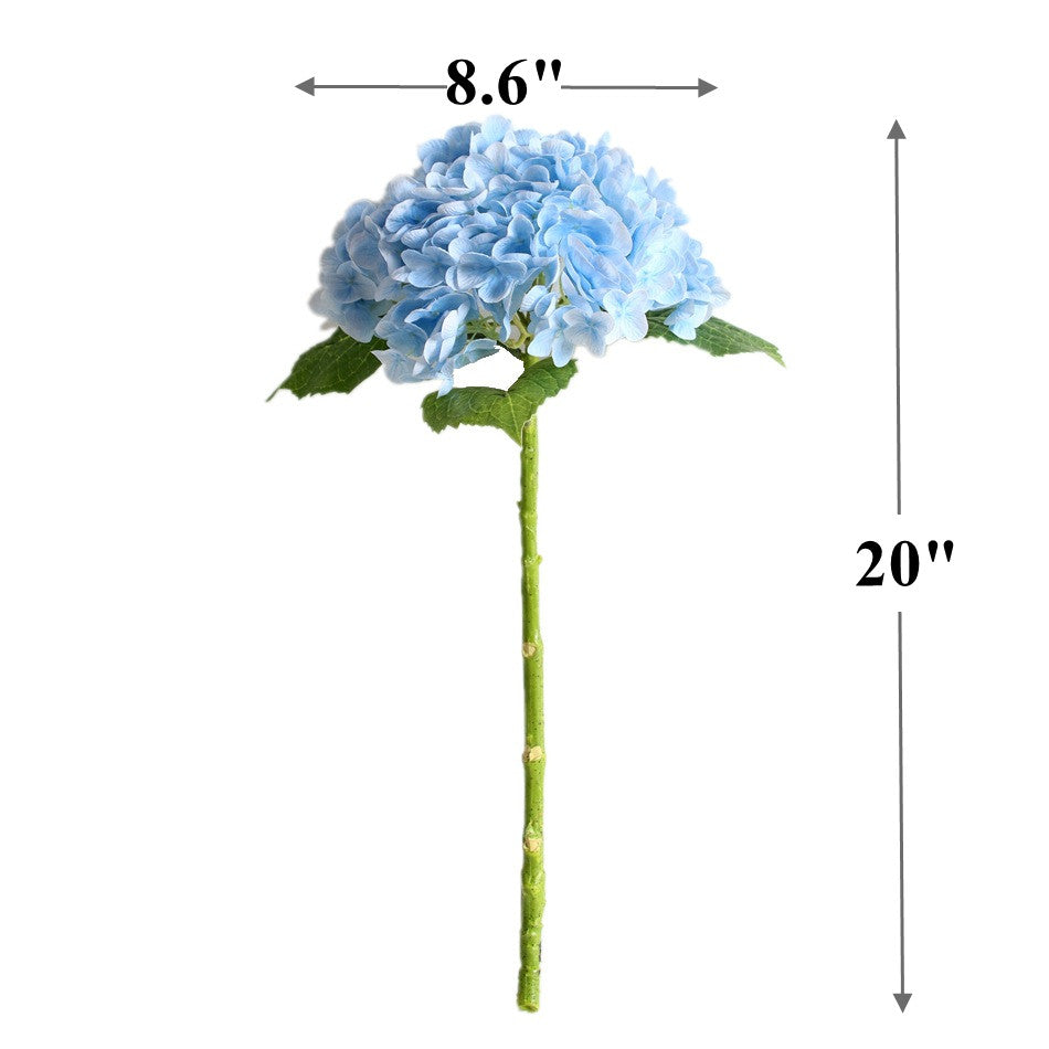Hortensias artificiales con tacto real de 20" para bodas y eventos - Morado