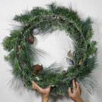 Ramas de pino artificiales de 29" para decoración de interiores