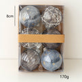 Adorno colgante artificial de 3" x 3" 6 piezas para decoración navideña