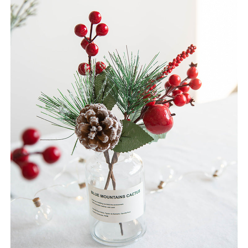 Bayas decorativas artificiales para bodas y eventos - Verde E