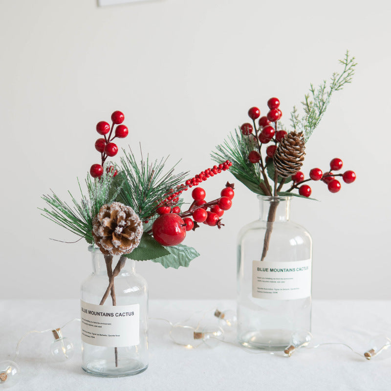 Bayas decorativas artificiales para bodas y eventos - Verde A
