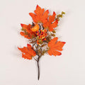 Hojas de arce artificiales de 13" x 8" para bodas y eventos - Naranja/amarillo
