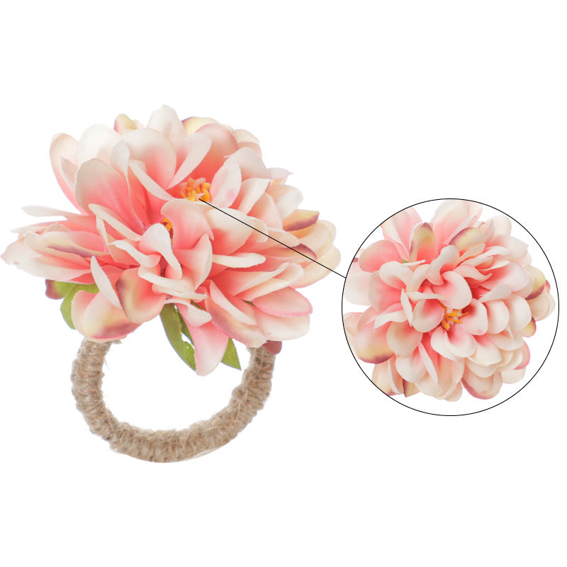Dalias artificiales para bodas y eventos - Amarillo
