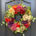 Hortensias artificiales de 13" x 13" para decoración de interiores - Colorful
