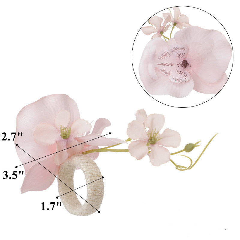 Orquídeas artificiales de 4" x 3" para bodas y eventos