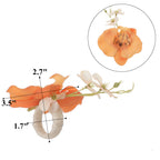 Orquídeas artificiales de 4" x 3" para bodas y eventos - Light champán