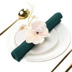 Orquídeas artificiales de 4" x 3" para bodas y eventos - Blanco