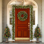Boj artificial de 17" x 17" para bodas y eventos - Verde 15.7" (wreath)