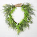 Ramas de pino artificiales de 18" x 15" para decoración de interiores - Verde