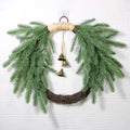 Ramas de pino artificiales de 17" x 17" para decoración de interiores - Verde