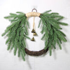 Ramas de pino artificiales de 17" x 17" para decoración de interiores - Verde
