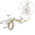 Orquídeas artificiales de 4" x 3" para bodas y eventos - Rosa claro