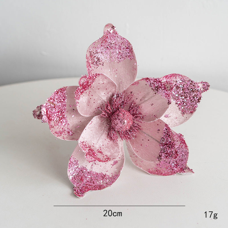 Magnolias artificiales de 8" x 8" para bodas y eventos
