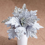 Flores de Pascua artificiales de 8" x 8" para bodas y eventos