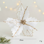 Flores de Pascua artificiales de 9.8" para bodas y eventos
