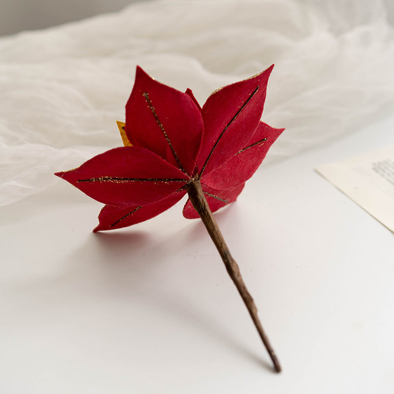 Flores de Pascua artificiales de 9" x 9" para bodas y eventos