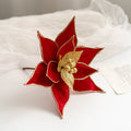 Flores de Pascua artificiales de 9" x 9" para bodas y eventos