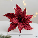 Flores de Pascua artificiales de 9.8" para bodas y eventos