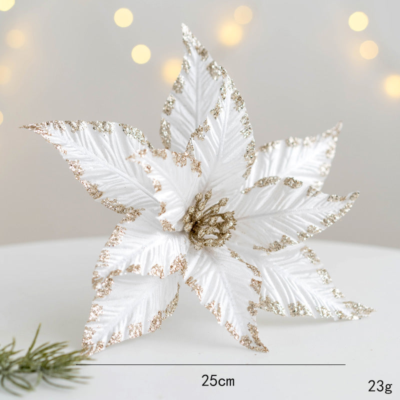 Flores de Pascua artificiales de 9.8" para bodas y eventos