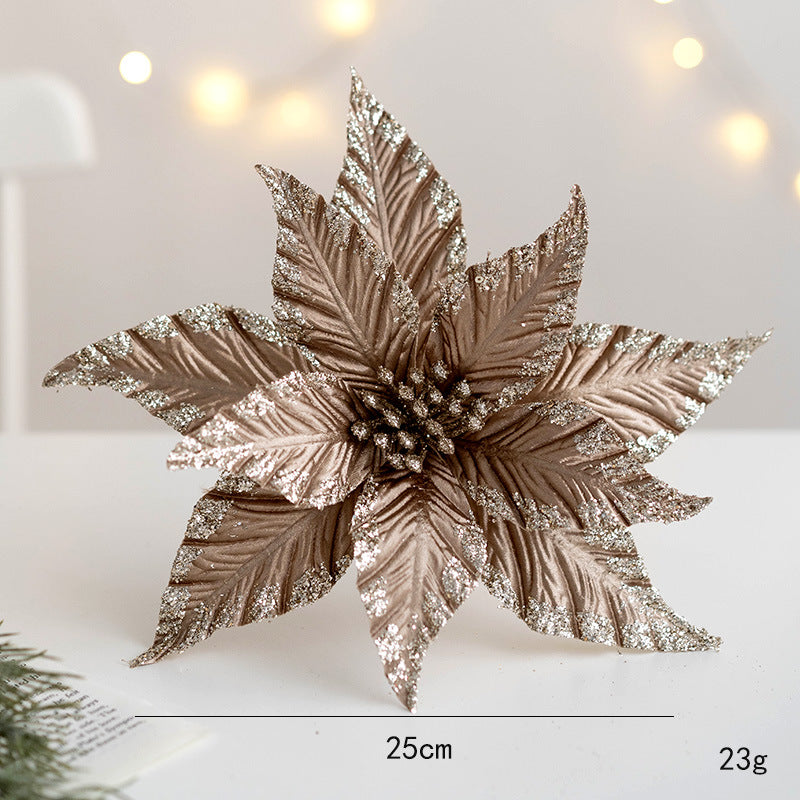 Flores de Pascua artificiales de 9.8" para bodas y eventos