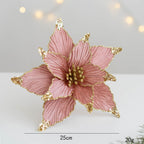 Flores de Pascua artificiales de 9.8" para bodas y eventos