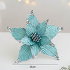 Flores de Pascua artificiales de 9.8" para bodas y eventos