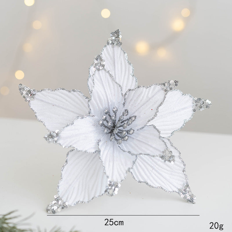 Flores de Pascua artificiales de 9.8" para bodas y eventos