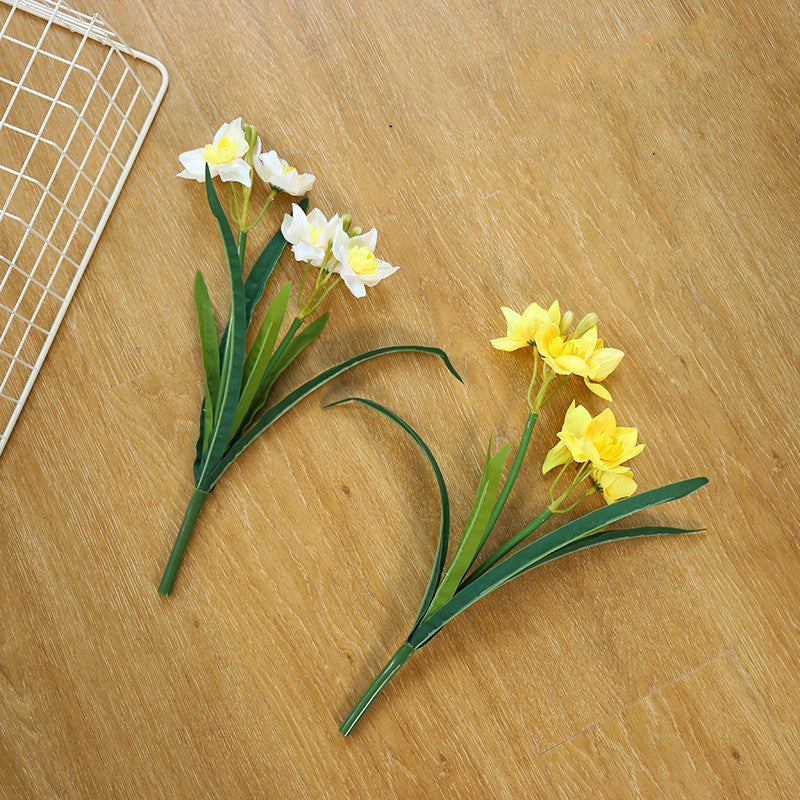 Narcisos artificiales de 17.7" para bodas y eventos - Amarillo