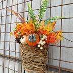 Calabazas artificiales con resistencia a los rayos UV de 19" x 19" para jardín, balcón y terraza