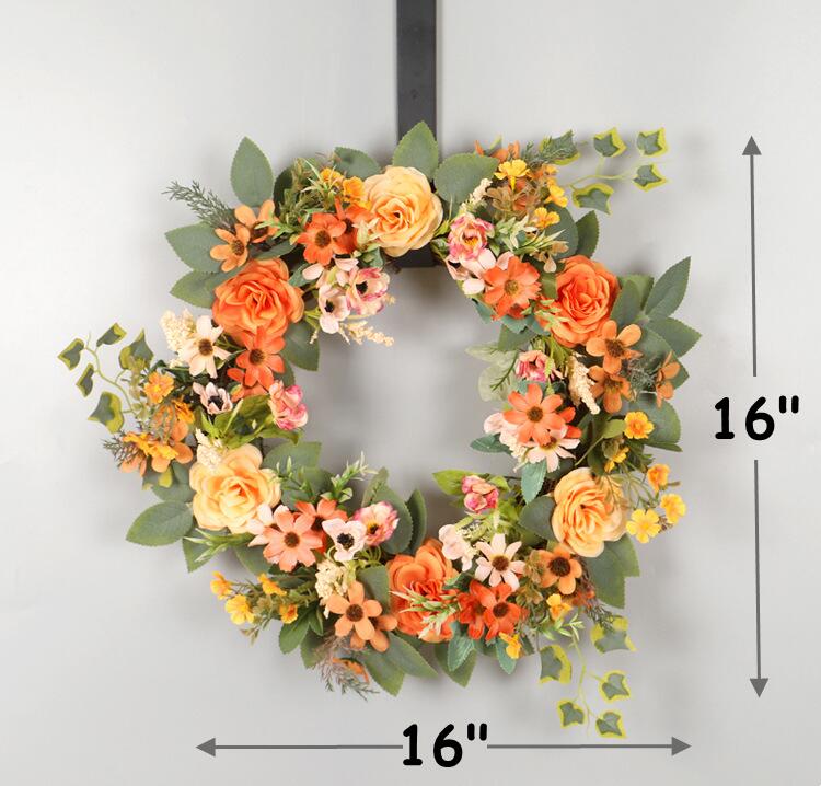 Peonías artificiales de 16" para decoración de otoño