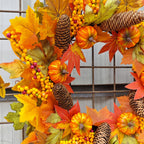Calabazas artificiales de 19" x 19" para decoración de interiores