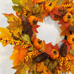 Calabazas artificiales de 19" x 19" para decoración de interiores