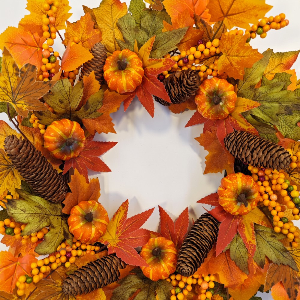 Calabazas artificiales de 19" x 19" para decoración de interiores